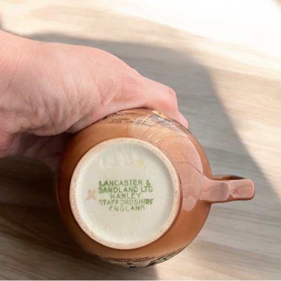 Vintage Lancaster Sandland 3.5" Creamer Oliver Twist Hanley England Double Side - Picture 6 of 8